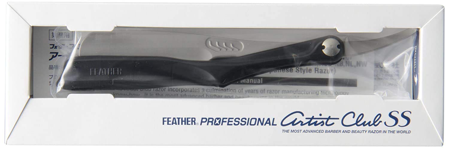 Feather Artist Club Black SS Folding Handle Razor