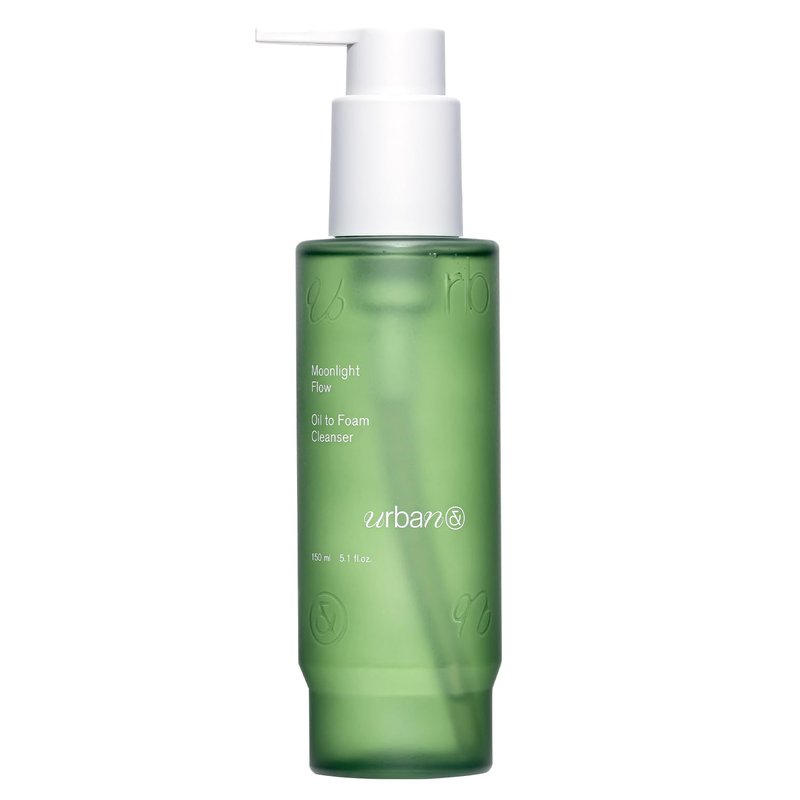 URBANAND Moonlight Flow Oil-to-Foam Cleanser, Vegan Skin Care, Makeup Deep Cleansing Oil, All In One Foaming Facial Cleanser, Korean Skin Care (5.07 fl oz.)