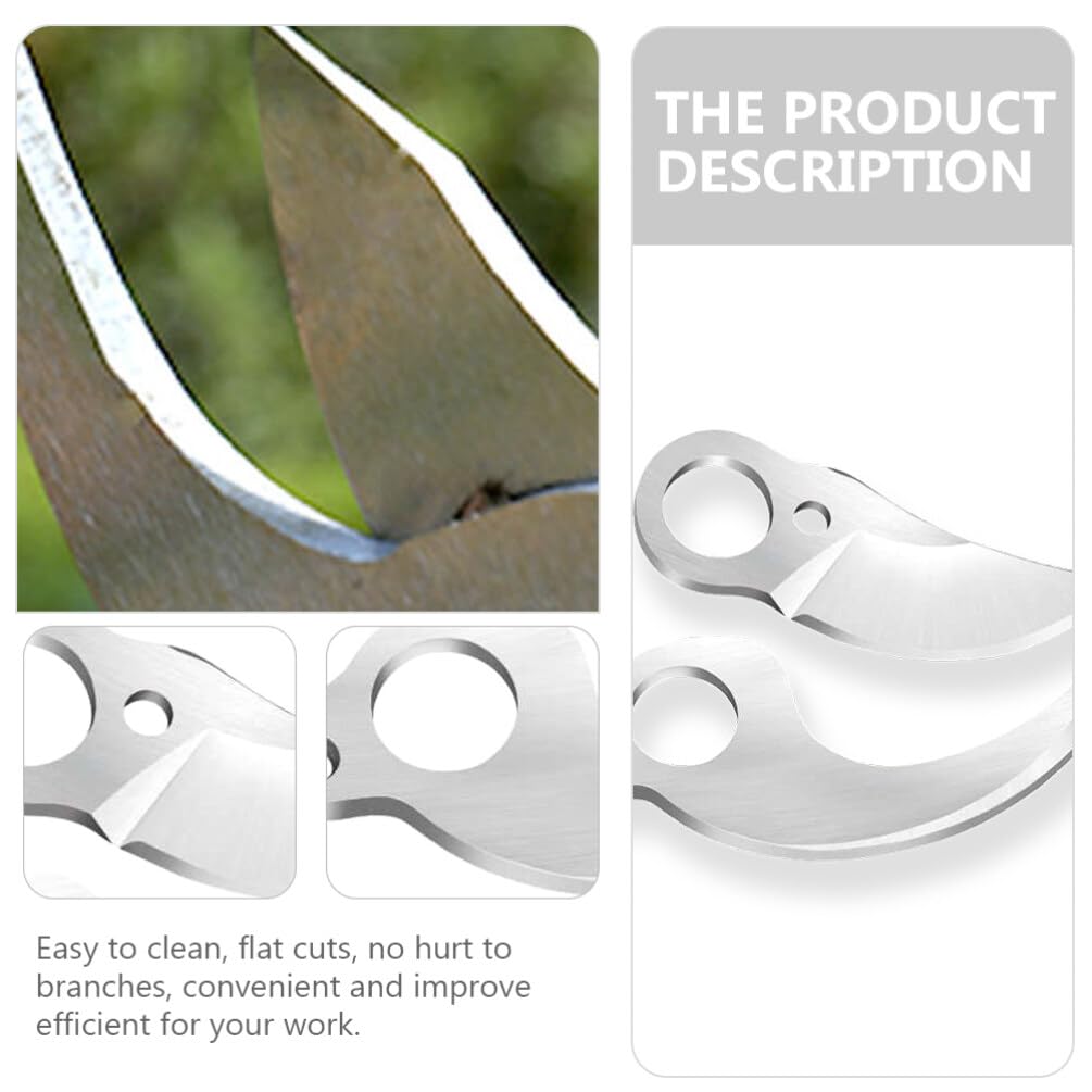 Scicalife Electric Pruning Shears Blades Replacement Sk5 Pruning Cutter Blades for Cordless Shears Gardening Pruner Parts 2 Pack Easy Install 3.14 X 1.18 X 0.19 in