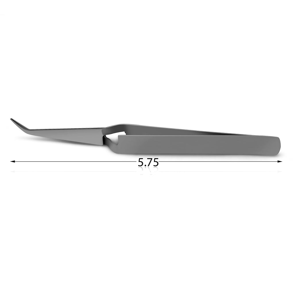 Splinter Forceps - Fine Point - Tweezers Stainless Steel Straight & Curved (Forign Object 4 pcs set)