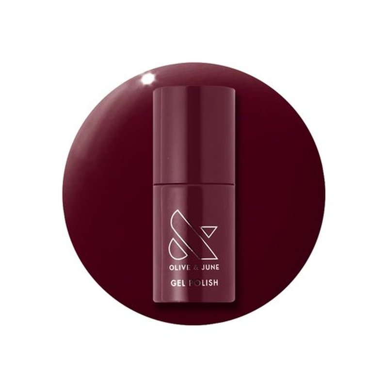 Olive & June Gel Polish | Valentine's Day | UV LED Nail Lamp Needed | Long Lasting Formula | Up to 21 Days of Wear | Damage-Free Removal | Salon-Quality Manicure, Pedicure | Obsessed | Dark Ruby