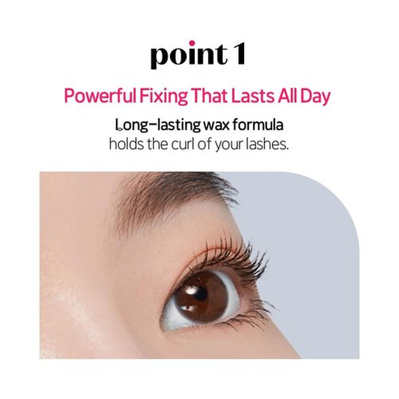 ETUDE Dr. Mascara Fixer - Long-Lasting Curl Hold & Smudge-Proof Formula | Vegan Black (0.203 Fl Oz)