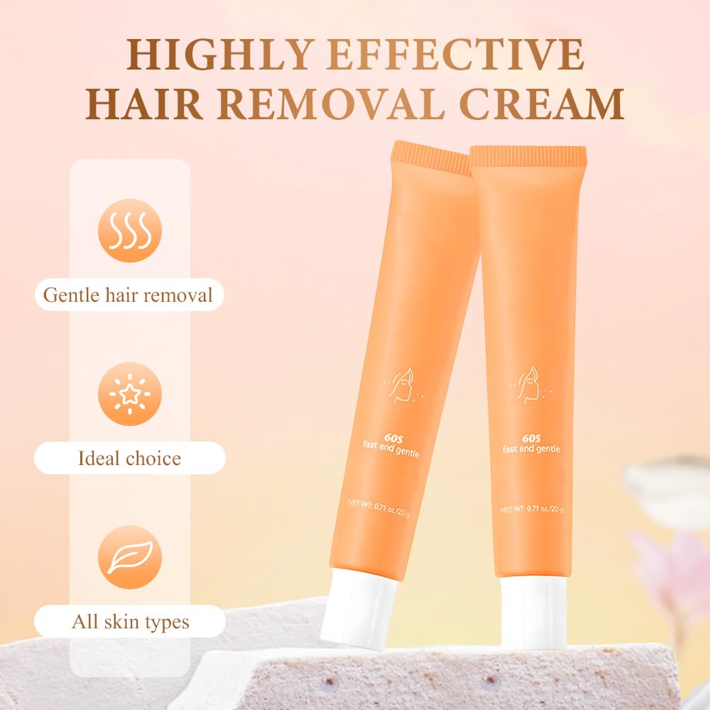 Facial Hair Removal Cream for Women, 2026 New Gentle Face Facial Hair Removal Cream for Women, Effective Hairs Removers for Face Hairs Removing (1, 0.71oz / 20 g)