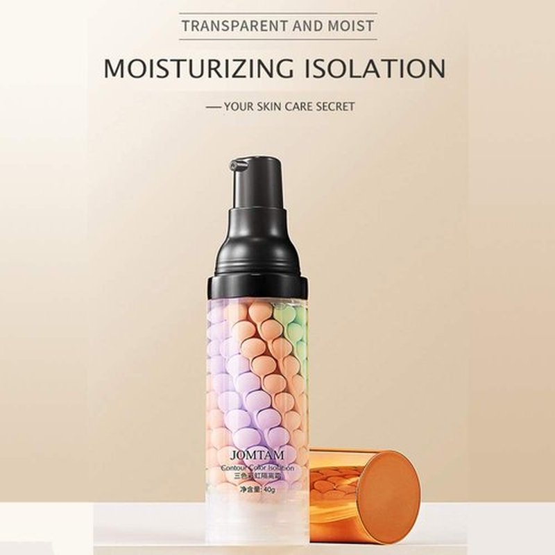 JOMTAM Contour Multi-Color Pink Green Purple Isolation Waterproof Natural Makeup Protection Hydration Oil Balance Moisturizing 40g