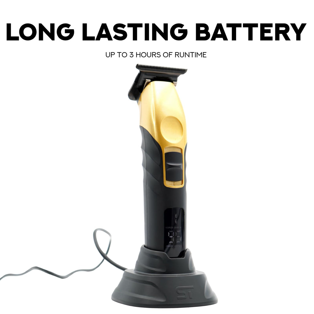 Supreme Trimmer 2Spee ST622 – Cordless Beard & Hair Trimmer for Men | 2-Speed Motor, 180 Min Runtime, Zero-Gap Adjustable Blade, Digital Display, Removable Blade Design