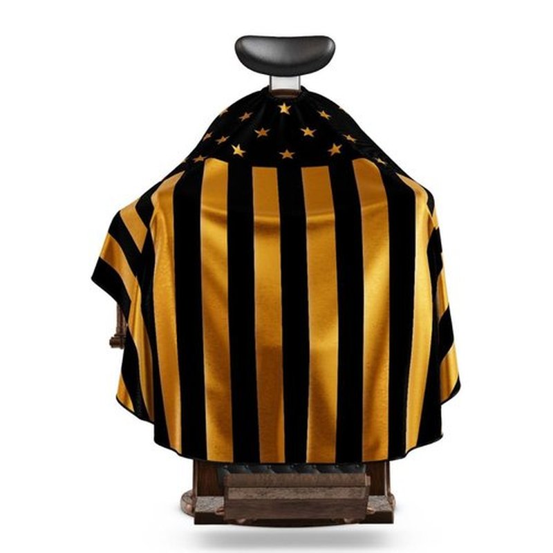 Barber Cape for Men Hair Cutting Cape - Snap colar (Snap Collor)