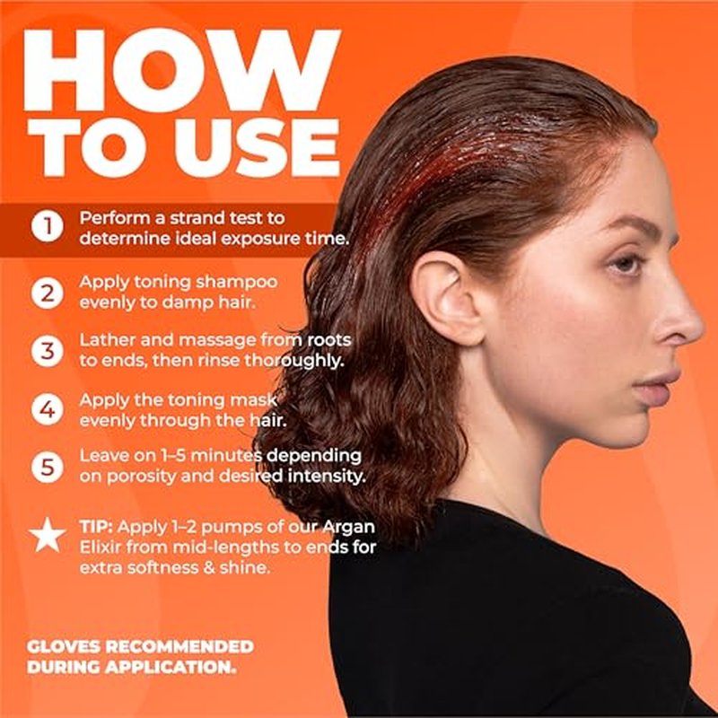 naissant Irish Copper Hair Toning Shampoo | Ultra High-Purity Pigments | Deposits Deep Copper Tone | Hyaluronic Acid, Collagen & Biotin | Paraben, Ammonia & Sulfate Free | 10.1 Fl. Oz