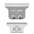 Wahl 5 Star Detailer Li Trimmer Blades - Adjustable Stainless Steel Zero-Gap T Wide Replacement | Silver