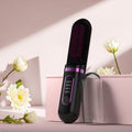 Cordless Hair Straightener Brush, Portable Straightening Brush for Women, Mini Negative Ion Hot Comb for Travel, 30Mins Auto-Off, USB Rechargeable, Fast Heating 4 Temperature Settings(Black)