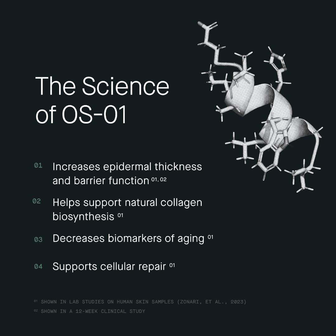 OneSkin FACE OS-01 Peptide Topical Supplement MINI | Skin Longevity Age Reversal Moisturizer | Safe for Sensitive Skin, Fragrance-Free, 15 mL / 0.5 oz