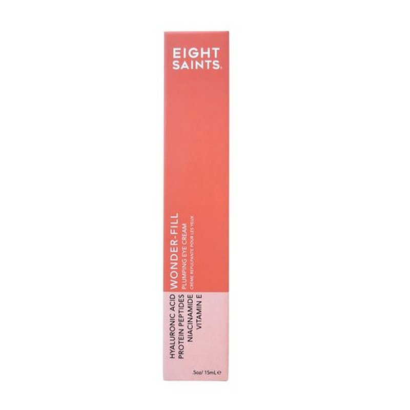 Eight Saints Wonder-fill Plumping Eye Cream, Natural and Organic Anti Aging Under Eye Cream to Plump Skin, Reduce Wrinkles, Fine Lines, and Under Eye Bags, Dark Circles Under Eye Treatment, 0.5 Ounces