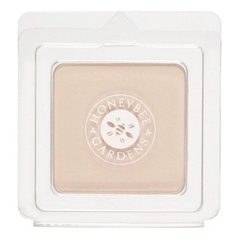 Honeybee Gardens Pressed Mineral Powder Foundation Refill - Geisha, Pale Cool Shade, Adjustable Coverage, 7.5g