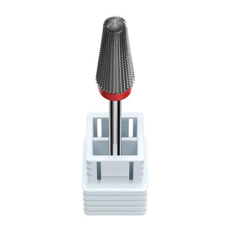 5-in-1 Nail Drill Bit, Professional Tungsten Carbide E File Bit, Two-Way Rotation for Left/Right Hand Use, Fine Grit for Cuticle Removal, Shaping, Pedicure (3/32" Shank)
