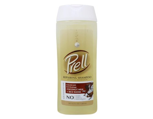Prell Coconut Milk + Rice Water Shampoo - Safe Anti-Breakage Formula for Damaged Hair | 13.5 fl. oz.