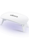 ohora Care LED Lamp for Semi Cured Gel Nail Strips - 6W Max, 2 Timers (45s / 60s), Portable Lamp for Curing Gel Nail Art, for Gel Stickers and Strips Only