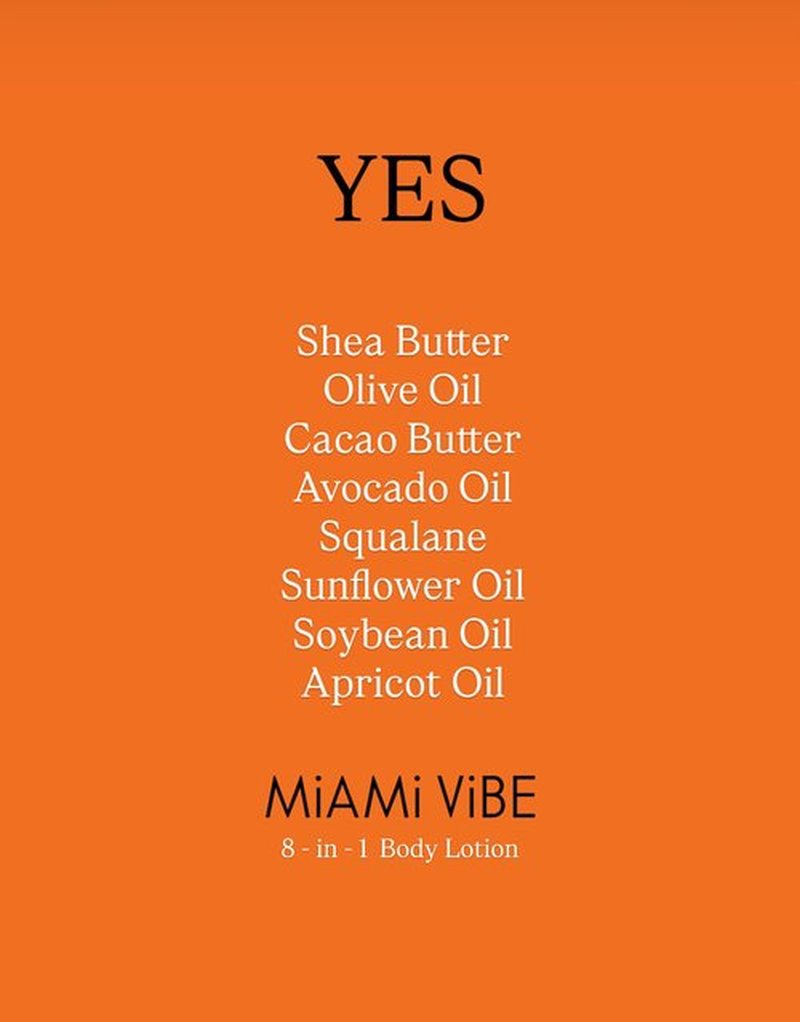 L'Oil Body lotion, Miami Vibe. Super Anti-Aging, Hydrating, Anti-wrinkle, Antioxidant, Anti-stretch marks. From head-to-toe. 24 Hour Moisture. 8 fl oz