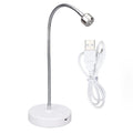 Cryfokt LED Black Light, 3W LED Desk Lamp with Flexible Gooseneck, 60S Timing LED Nail Lamp for Gel Polish, Glue, Face Paint, Room - USB Charging