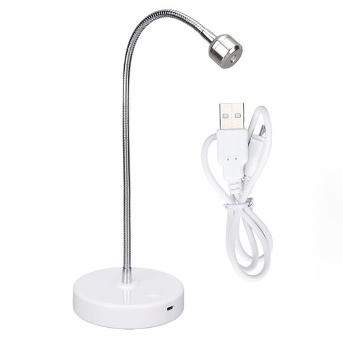 Brrnoo LED Nail Lamp, 3W Gel Polish Drying Lamp USB Gooseneck Hands Light Rotatable Nail Dryer Quick Dry Nail Polish Curing Lamp，Manicure Decor Tool for Salon Home DIY