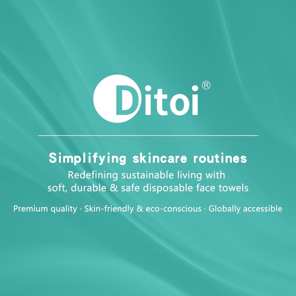 Ditoi Disposable Face Towels,Ultra Soft &Thick Facial Cloths for Makeup Removal, Skincare & Daily Cleansing,Nursing 240 Count