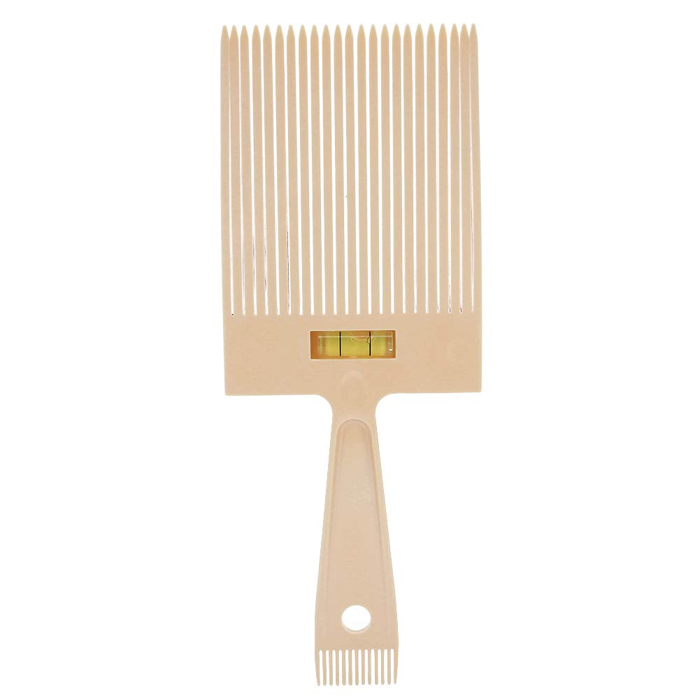 Haosie Flat Top Comb, Dual Ended Flattopper Comb, Barber Hair Tool with Level Bang Liquid, Professional Haircut Level