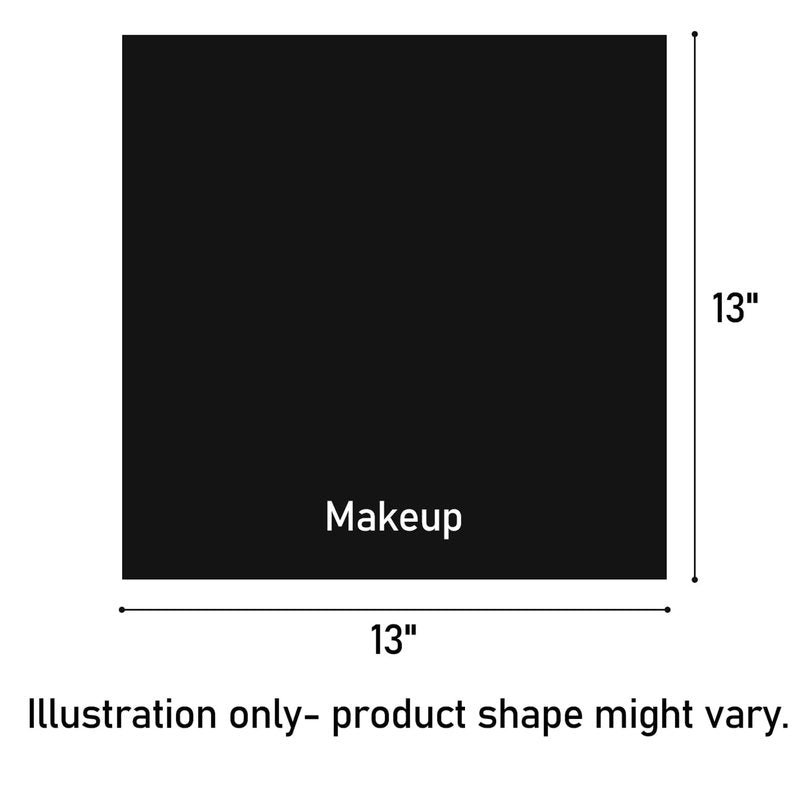 Vnoss Makeup Towels - Pack of 6 - Ultra Soft & Gentle Microfiber Coral Fleece Washcloth Face Make Up Remover, 13 x 13 in, Black