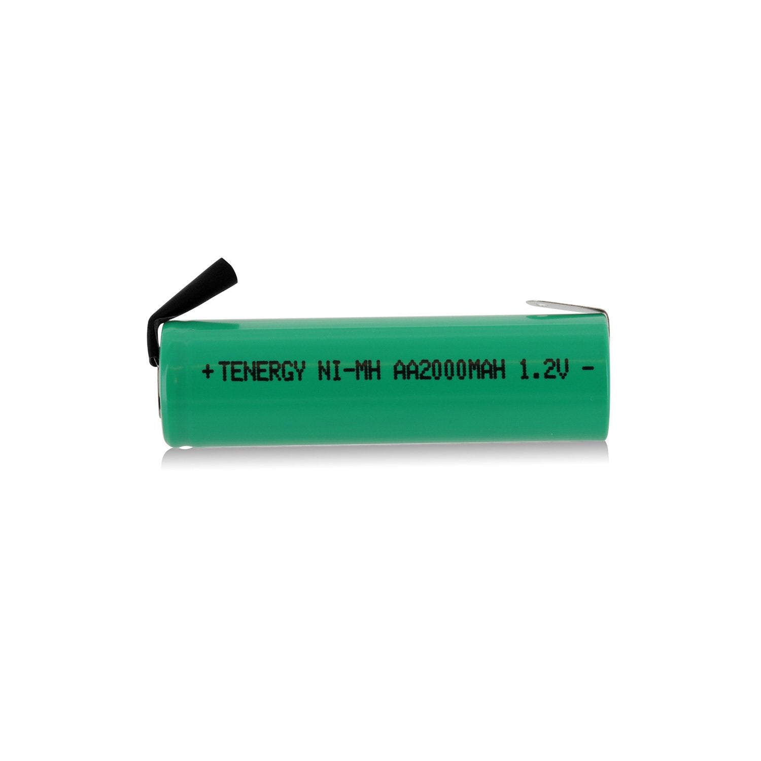 Tenergy AA 1.2V NiMH 2000mAh Flat Top Rechargeable AA Batteries with Tabs, 4 Pack