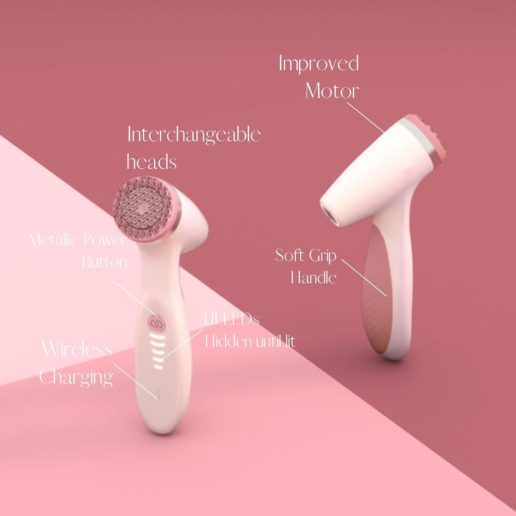 Nu Skin ageLOC LumiSpa iO System | Smart Skincare System, Facial Cleansing Device | Morning and Night Facial Cleansing Device | Daily Skin Care, Glowing Skin | Two-Minute Routine (Rose Gold)