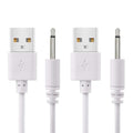 BATSOEASY 2 Pack 2.7ft Replacement DC Charging Cable, USB to DC 2.5mm Fast Charger Cord Adapter - 2.5mm (This is NOT Barrel Jack)