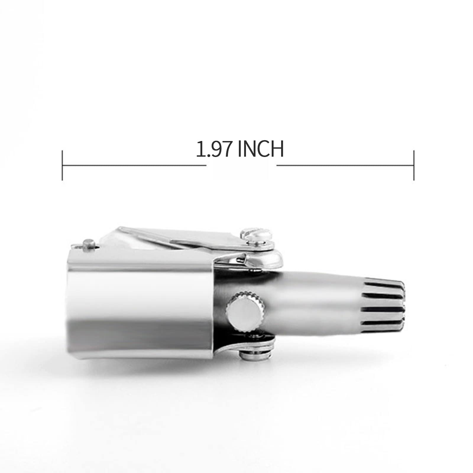 XSZCSDVCS Portable Ear and Nose Hair Trimmer Universal for Men and Women，Stainless Steel Manual，Battery-Free, Washable，Nose Vibrissa Razor Shave Clipper, Silver