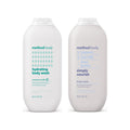 Method Body Wash Duo for Daily Cleansing and Skin Care, Moisturizing Body Wash, Hydrating Coconut Milk and Simply Nourish, 18 Fluid Ounce (Variety Pack)