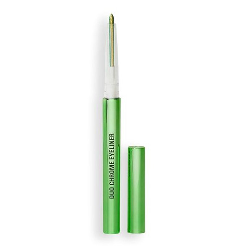 Revolution Beauty London Metallic Duochrome Eyeliner - Smudge-Proof, Waterproof, Deep Space Blue
