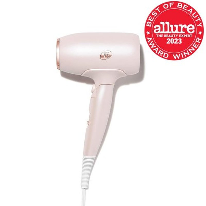 T3 Afar Lightweight Travel Hair Dryer - Auto Dual Voltage, Fast Drying, Ergonomic Design, Compact Size
