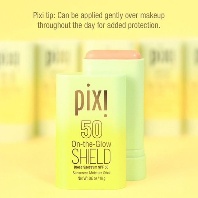 Pixi Beauty On-the-Glow SHIELD SPF 50 Sunscreen Stick - Lightweight, Ultra-Hydrating & Travel Size | 2-Pack, Vegan & Paraben-Free | 2x 0.6oz/19g