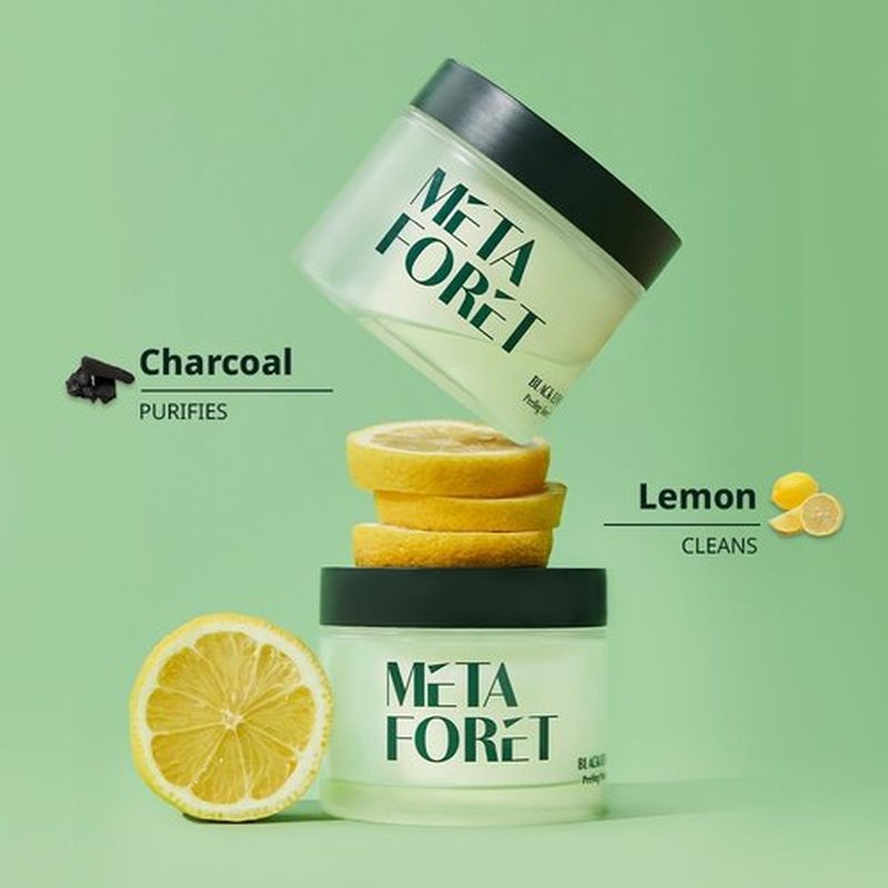METAFORET Black Lemon Peeling Toner Pads - 60 Exfoliating Sheets for Gentle Skin Renewal & Hydration