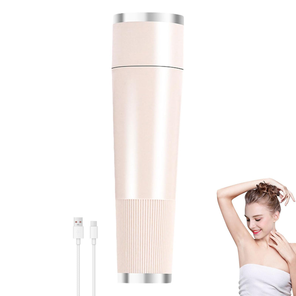 Bloomly Pro Facial Hair Remover, Gentle Micro-Trimming with Led Light, Portable Design, Painless Electric Face Razor for Coarse Hair (Skin Tone)