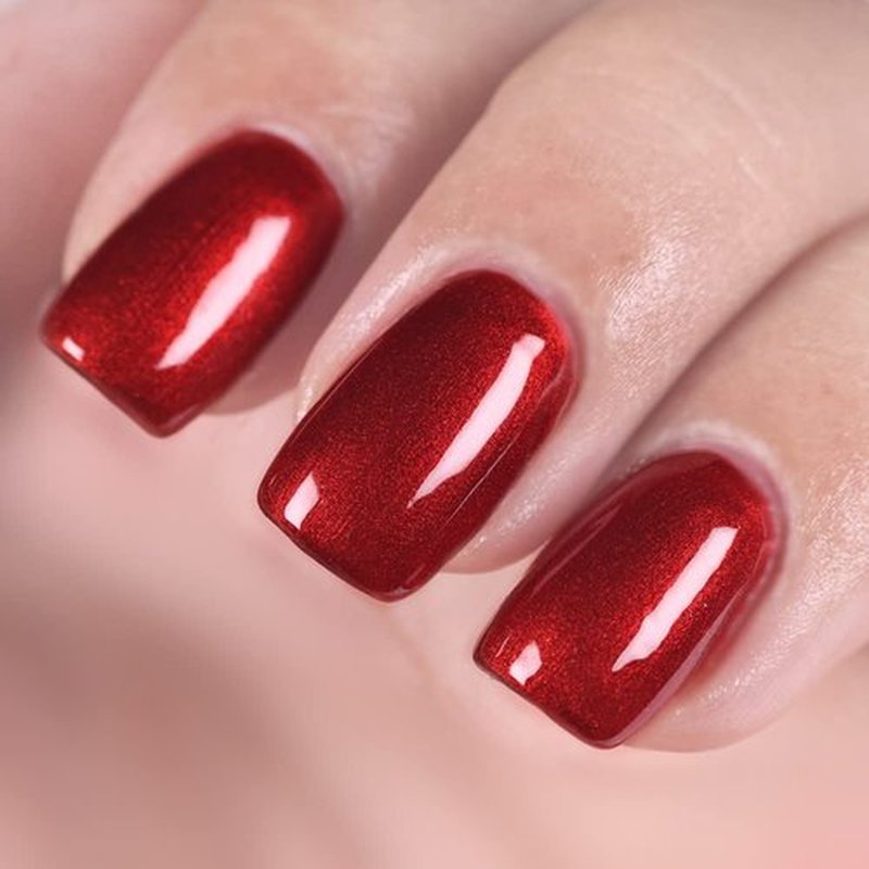 MEMEDA Gel Nail Polish, UV Nail Lacquer, Red Nail Polish,With Led Lamp 0.5 fl oz …