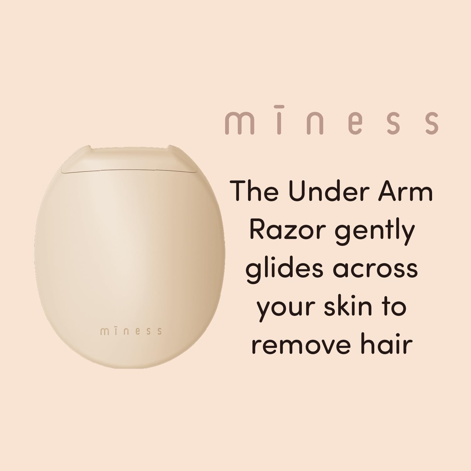 Kai Miness Under Arm Razor, Gentle Beauty Groomer for Hair Removal, Ideal for Sensitive Skin, Japanese Steel Removes Underarm Hair