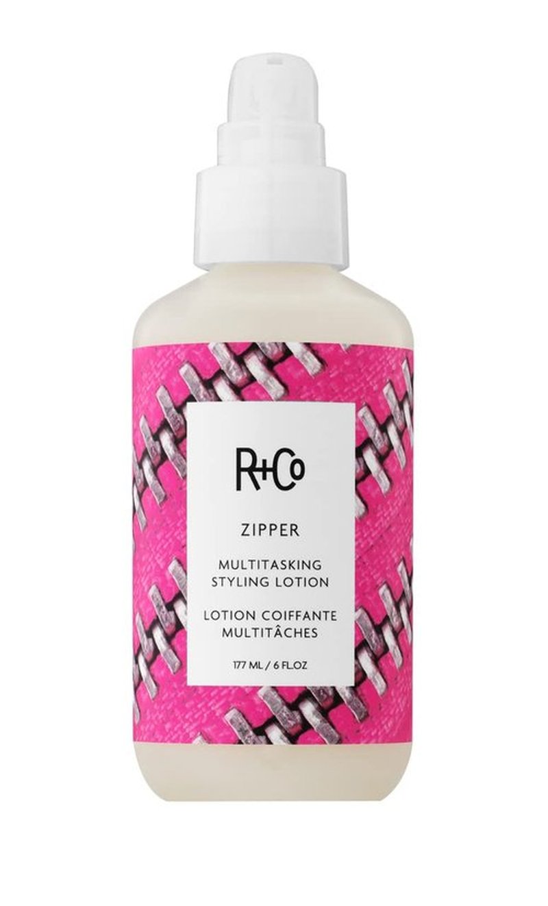 R+Co Zipper Multitasking Styling Lotion - Frizz Control, Shine & Flexible Hold for All Hair Types - Vegan & Cruelty-Free