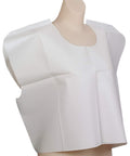 TIDI 911 Avalon Capes, White (Pack of 100) ― Tissue/Poly/Tissue ― Short-Sleeve, Open-Back Exam Capes ― Short, Disposable Medical Gowns ― Standard Size (30” x 21”) ― Latex-Free Medical Supplies