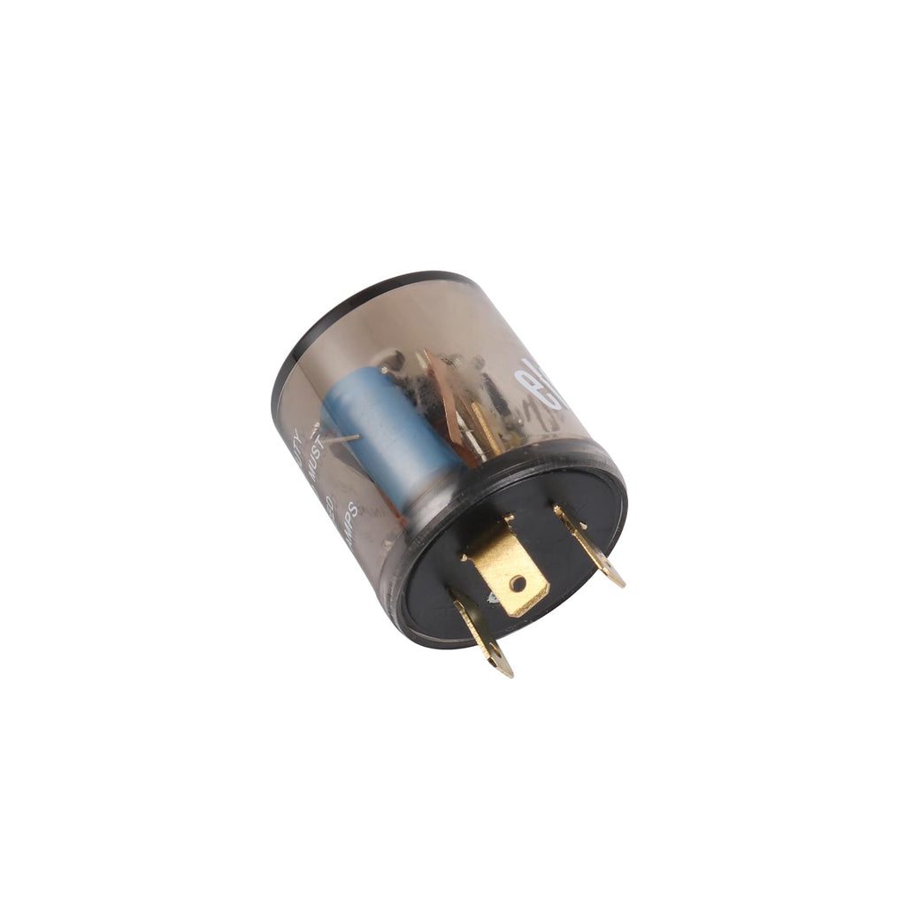 12V 3 Pin Electronic LED Flasher Relay Round Heavy Duty Electronic Turn Signal Light Blinker 3 Prong Turn Signal Flasher Relay