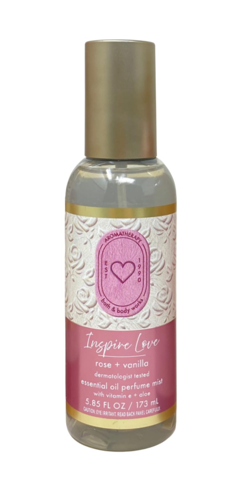 Bath & Body Works Aromatherapy Inspire Love Rose + Vanilla 2 Essential Oil Perfume Mists with a Creamy Rose Bar Soap