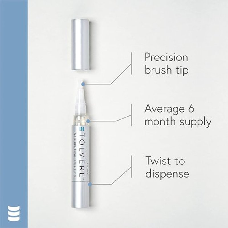 Tolvere Nail Renewal Solution - Restore Discolored, Brittle & Cracked Nails | Fast-Acting Treatment