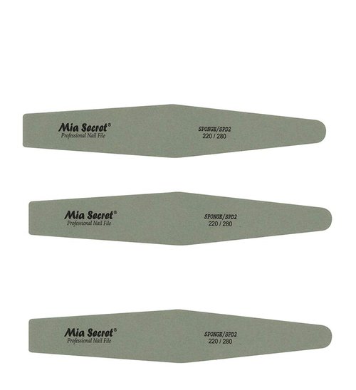 Mia Secret Diamond Nail File/Speedy Zebra 180/180-100/100 150/150 Sponge 100/180 220/280 - Pick yours (SPONGE 220/280 BLACK)
