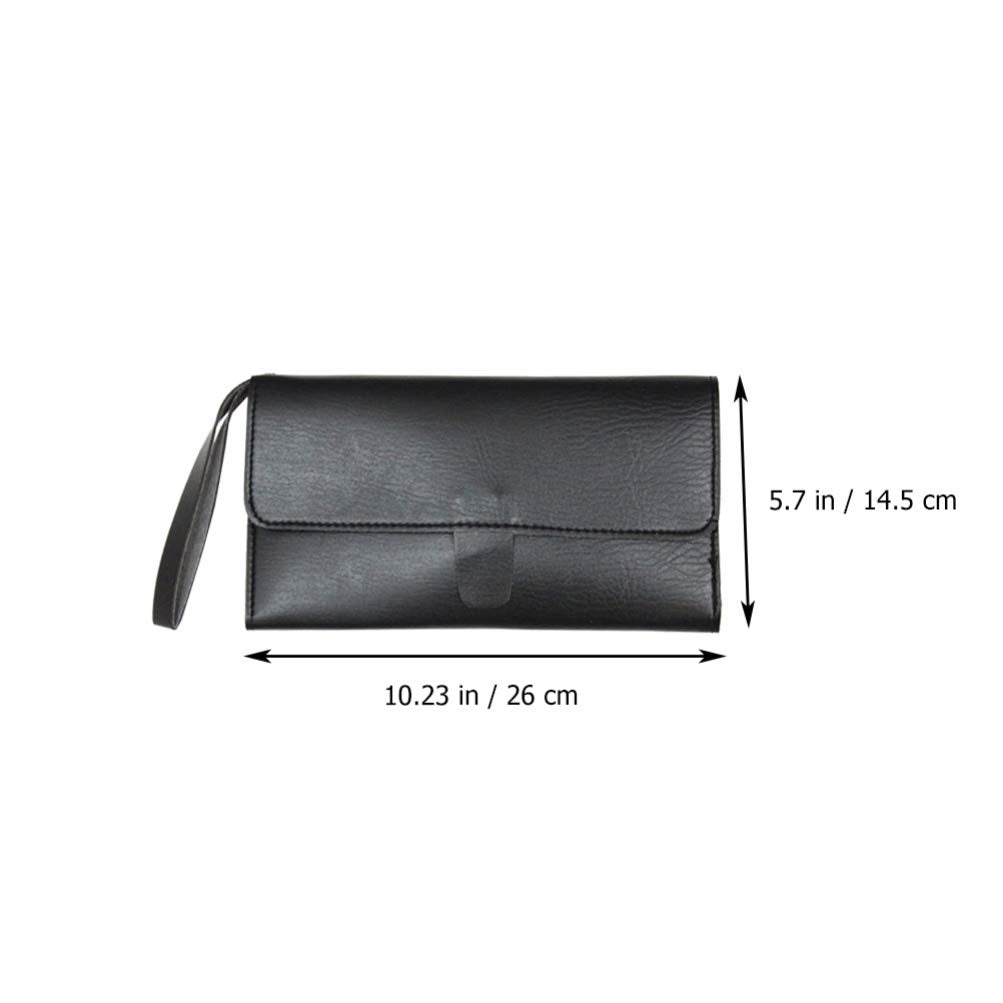 Uonlytech Scissors Holder Pouch Cases Professional Leather Shears Case Leather Barber Salon Scissors Cases for Hair Stylist
