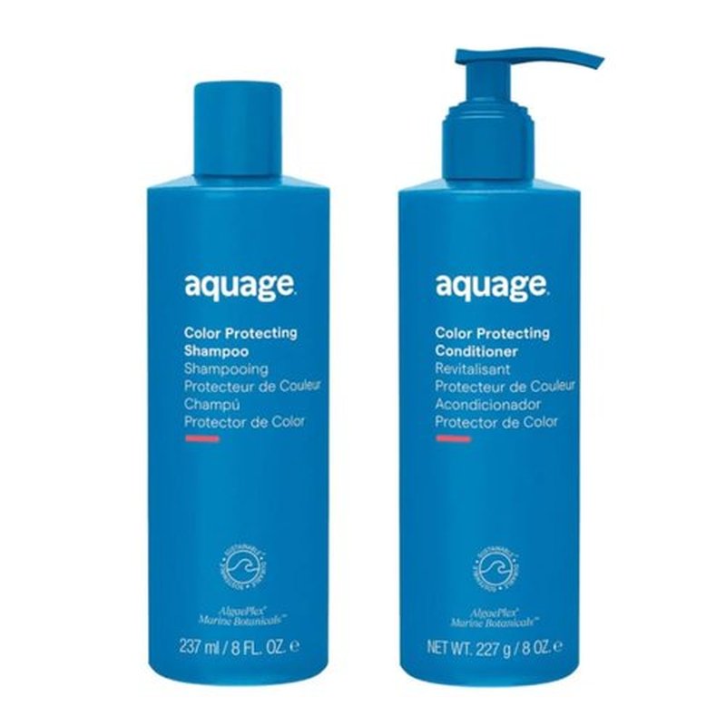 AQUAGE Color Care Regimen Bundle - Color Protecting Shampoo & Conditioner for Vibrant, Healthy Hair | 8 Oz Each