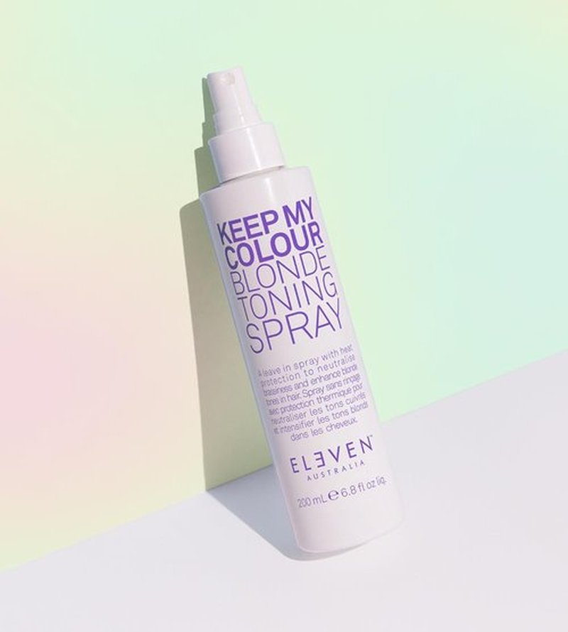 ELEVEN AUSTRALIA Keep My Colour Blonde Leave-In Toning Spray - Purple Toner for Silver & Light Blonde Hair, Reduces Brassiness, Adds Shine - 6.8 fl oz