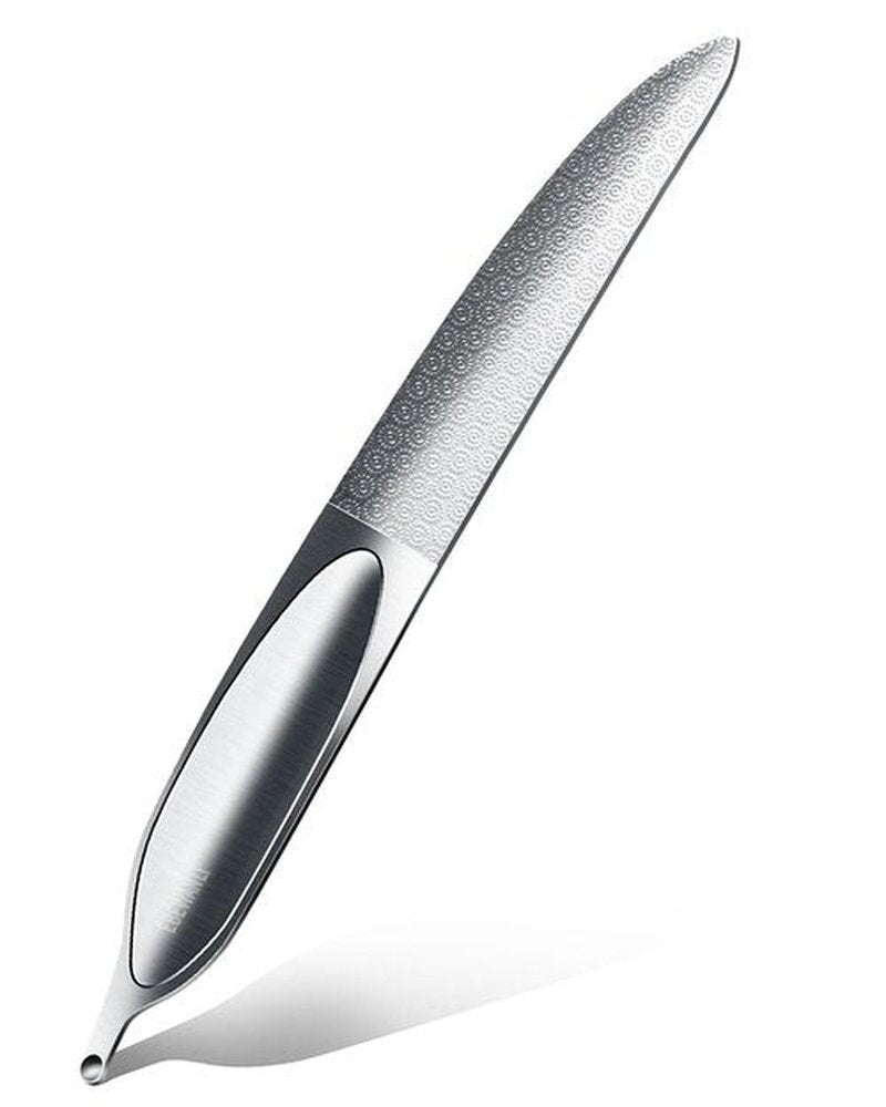 EBEWANLI Curved Nail File, Toenail File for Thick Toenails, 4.9inch Double Sided Metal Nail File, Stainless Steels Toe Nail Files for Thick Nails, Heavy Duty Fingernail File for Men and Woman