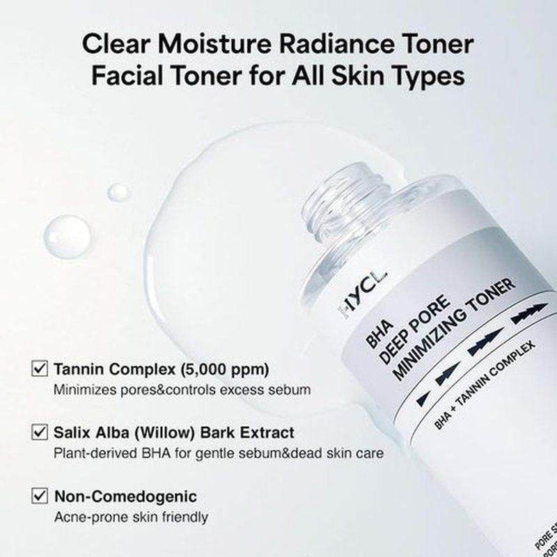 BHA Blackhead Power Toner - Daily Exfoliating Face Toner with Willow Bark Water | 6.76 fl oz for Oily, Acne-Prone Skin