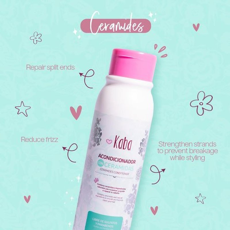 D'Luchi Kaba Ceramide Hair Conditioner For Women | Conditioner For Dry Hair, Damaged and Dehydrated | Repairs Split Ends | Frizz Control | 17oz