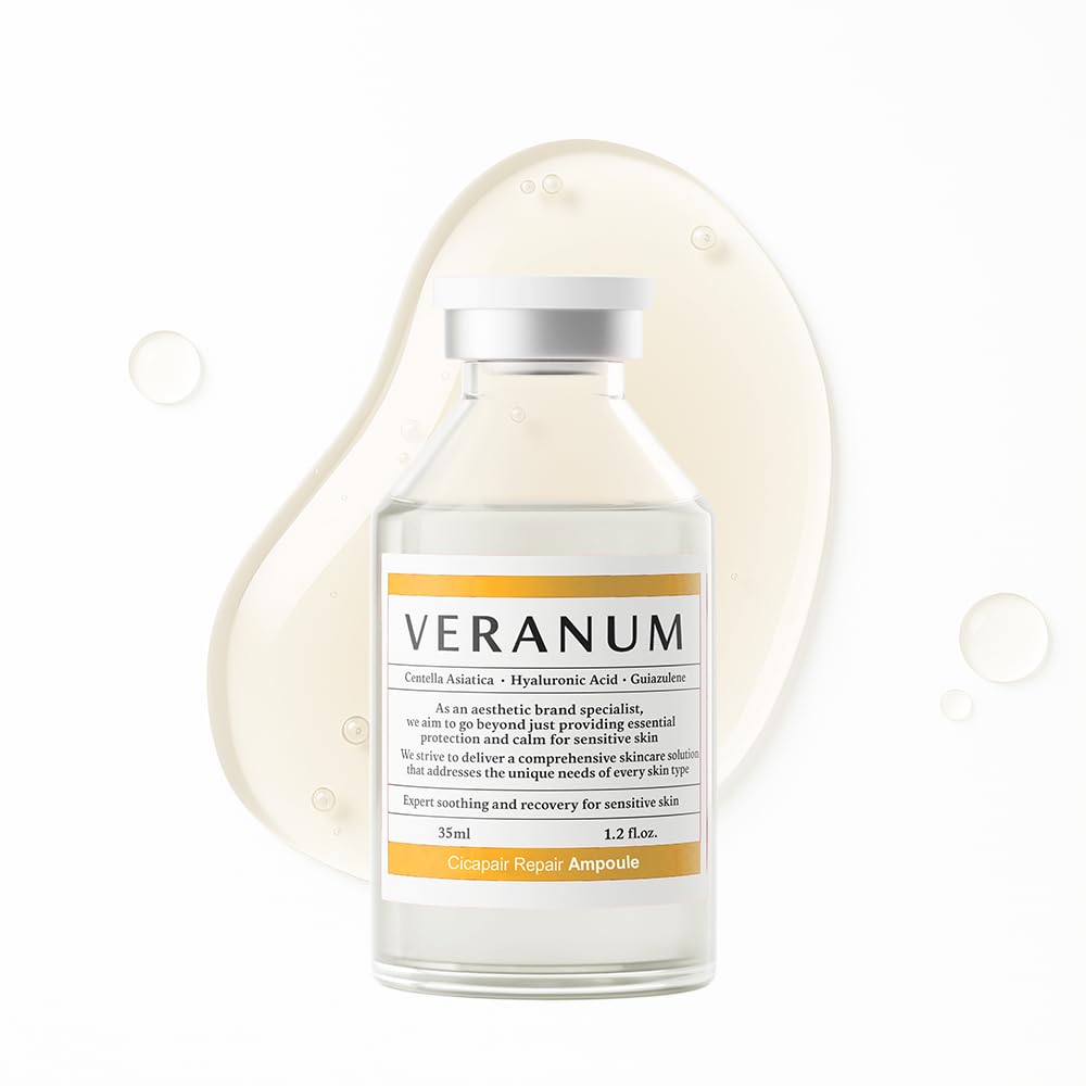 Veranum 5-Peptide Repair Serum – Korean Anti-Aging Peptide Ampoule with Centella EV | Collagen & Elasticity Support (1.2 fl oz / 35 mL)